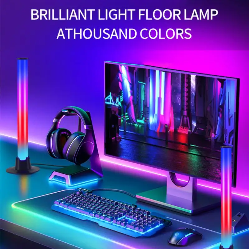 

Colorful Light Bars 5w Chip Induction Built-in Pickup Multi-scene Support App Control Lamp Led Lamp Aluminum Alloy Desktop Pc