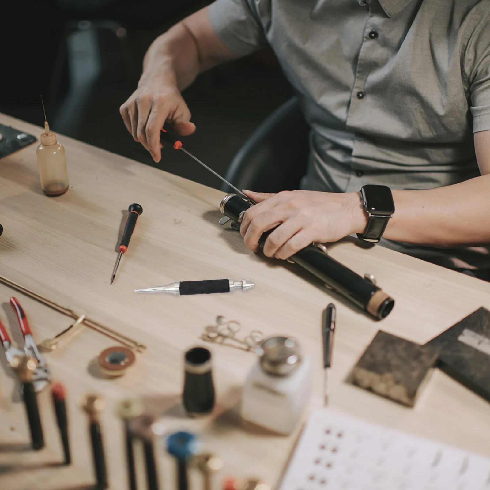 Mouth Repair Tool Trumpet Accessories Wind Instrument Accessory Truing for Mouthpiece Portable Steel Repairer