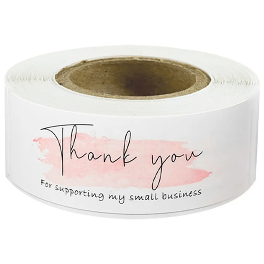 

Наклейка «спасибо» 120 этикетки в рулоне, декоративная бумага для упаковки подарков, самоклеящаяся этикетка прямоугольные наклейки