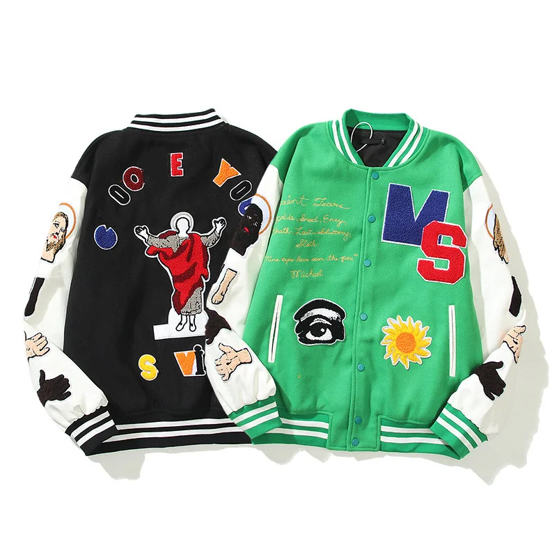 

Baseball Uniforms O-Neck Slim Casual Streetwear Young Style Sporty Faddish with Colofrful Letter Patterns Artistic 2022 Winter