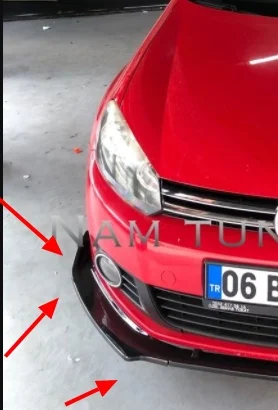 Комплект для Volkswagen Golf 6 MK6 комплект переднего бампера губ спойлер сплиттер