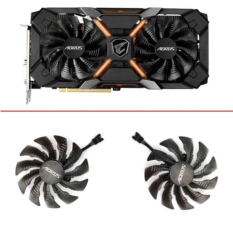 

95 мм Графический охлаждающий вентилятор, для GIGABYTE AORUS GeForce RTX 2060 2070 2080 SUPER 2080Ti XTREME GTX 1070 1080 1080 Ti Xtreme Gaming
