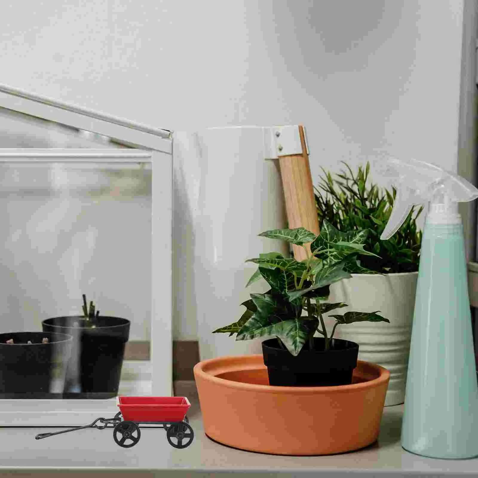 Мини-железный прицеп мебель тележка для сада украшение дома реквизит украшения