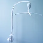 Мобильная кроватка для детской игрушки, белая, комплект кронштейна для погремушек, держатель колокольчика, заводная Музыкальная шкатулка WJ549