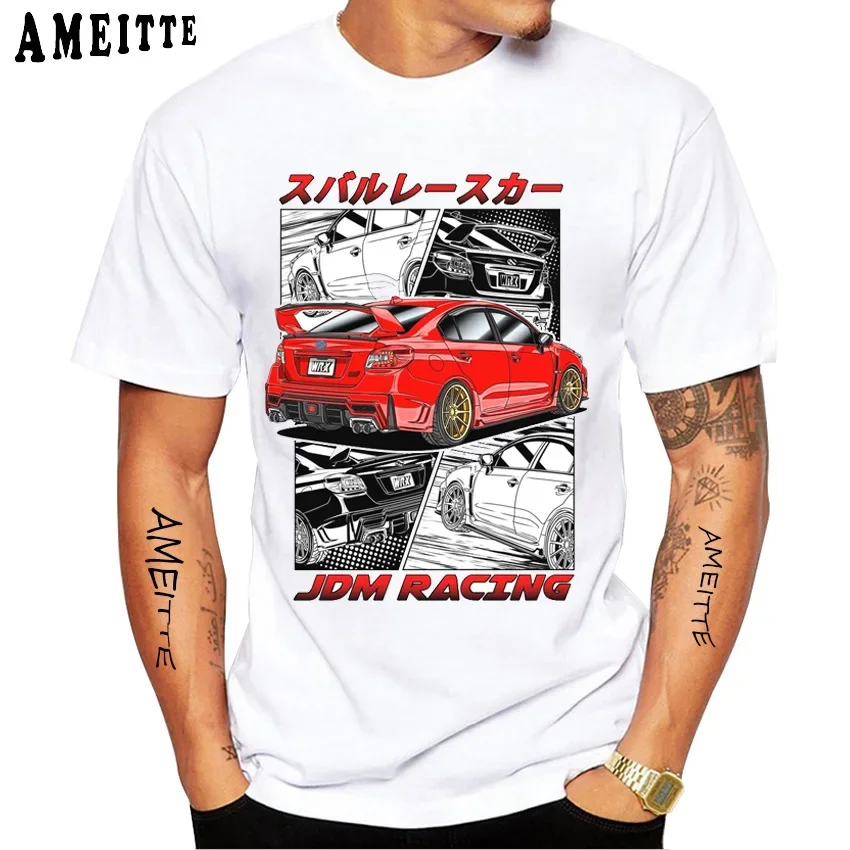 Футболка JDM Subie Impreza WRX Bugeye новинка 2000 летняя мужская футболка с коротким рукавом