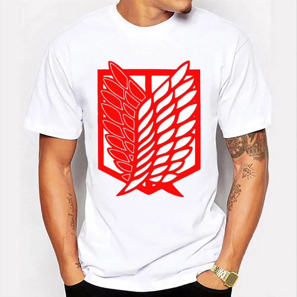 

Футболка мужская оверсайз с коротким рукавом и круглым вырезом, с принтом аниме «атака на Титанов»