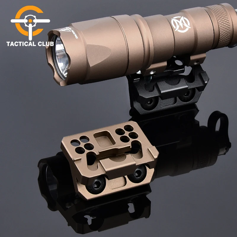 

WADSN Tactical Metal M600 M300 TLHV2 Flashlight Weapon Light Thorntail6 Offset Scout Mount MLOK Keymod Rail Airsoft Accessories