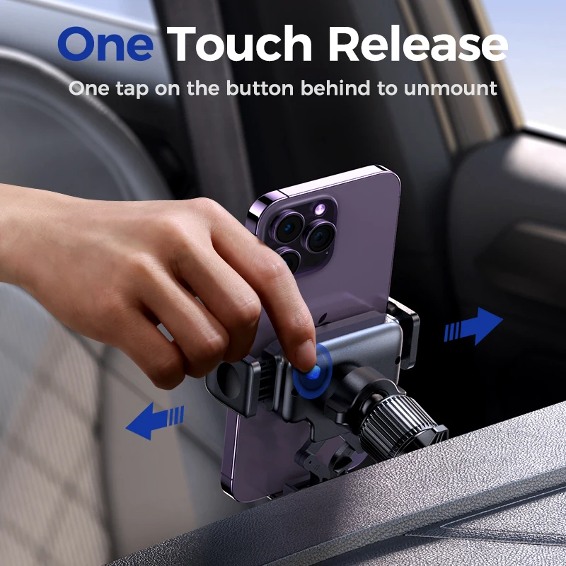 JOYROOM Mini Air Vent Phone Mount for Car Hands Free Car Phone Holder with Telescopic Clamping And Folding Backfor All Phones