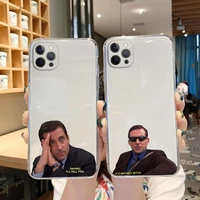 tpu case for iphone 13 13pro 12 11 pro max mini xr x xs se 2020 7 8 6 6s plus michael scott the office cover for iphone 13