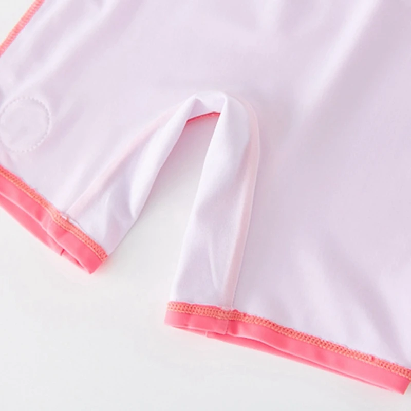 Swimsuit Kids Girl Long Sleeves Swimwear for Girls Cartoon Rabbit UPF50 UV Protection Children's Bathing Suit Beach Clothes Baby