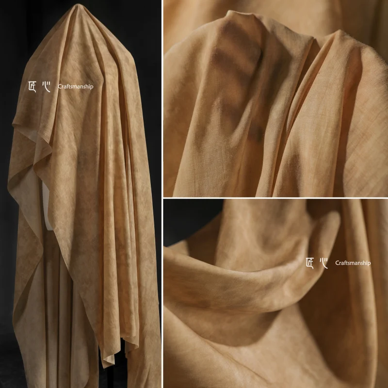 

Rayon Fabric Lightweight Skin Friendly Tie Dye Creative Shirt Cardigan Base Clothing Designer Cloth Diy by Meter Material