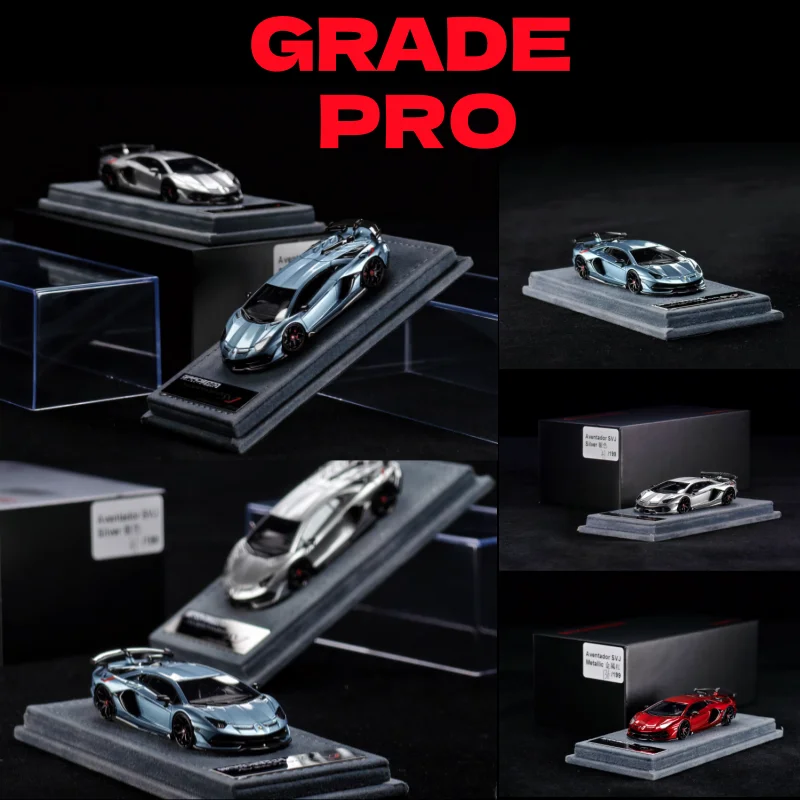 Фото GRADE PRO 1:64 Novitec Aventador SVJ LP770 миниатюрная модель автомобиля из смолы из сплава, коллекционный дисплей, в наличии №1