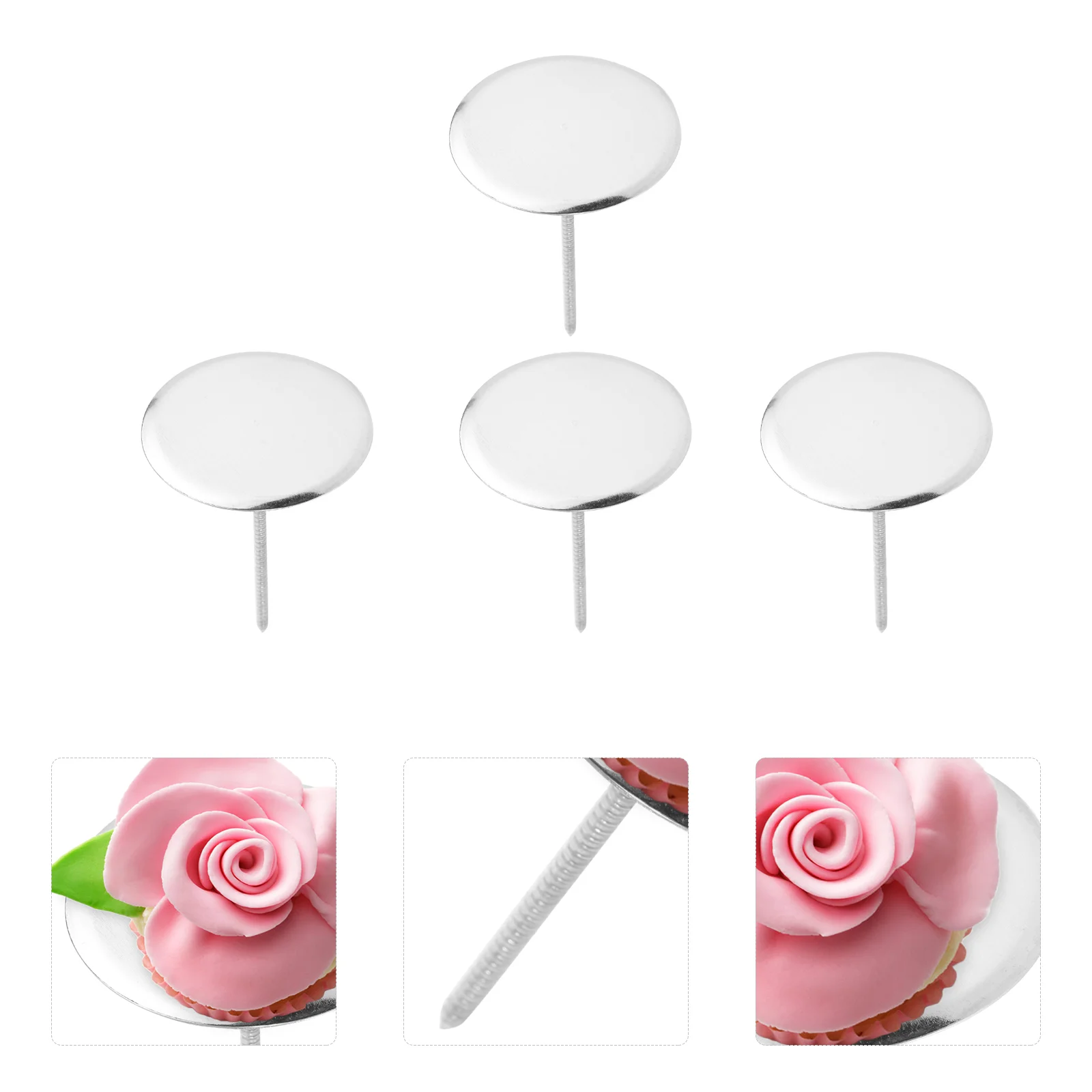 

Flower Cake Nails Nail Decorating Rose Sculpting Rosespastry Tools Piping Frosting Cupcake Large Icing Making Lifters Tool