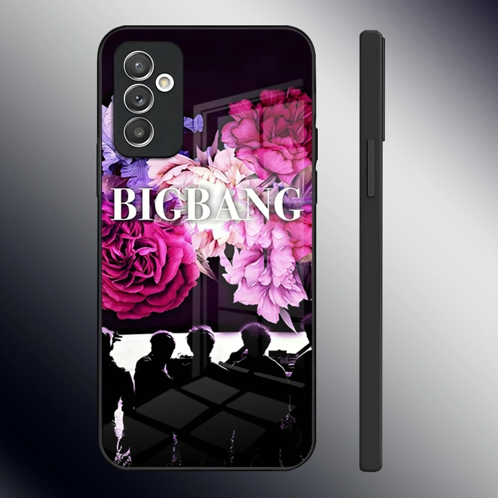 Чехол для телефона B-BIGBANGs Samsung S24 Ultra S23 S22 S20 Fe S21 Plus A54 A34 A24 A53 A13 A16 стеклянная задняя