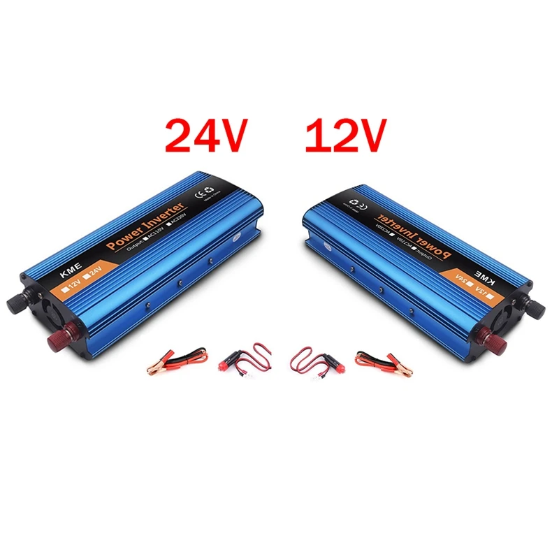 

1 компл. Трансформатор внешний инвертор солнечный фотогальванический автомобильный преобразователь адаптер 24 В до 220 В 2600 Вт