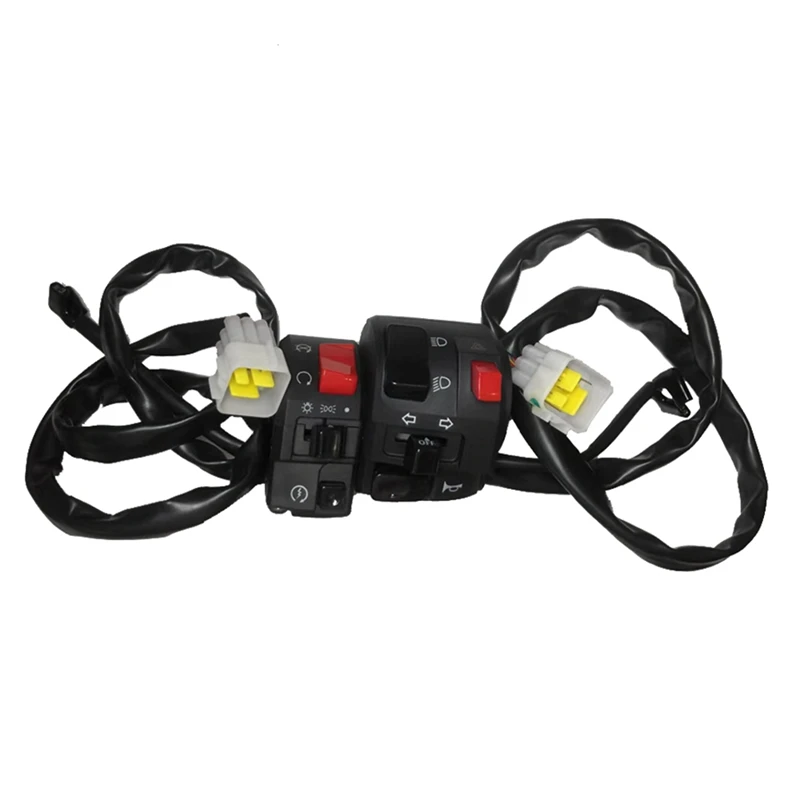 Руль мотоцикла 22 мм переключатели управления левый и правый для руля кнопка рога