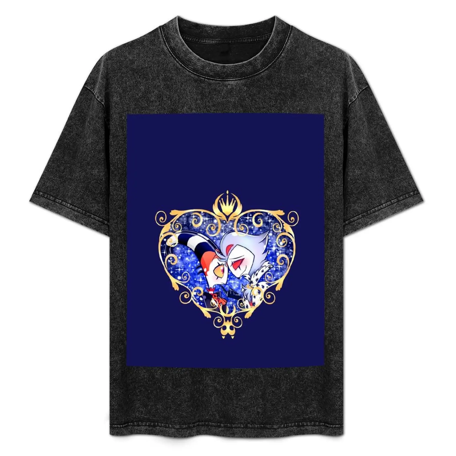Футболка Helluva Boss Stolas and Blitzo Heart Frame быстросохнущая футболка комплект мужских