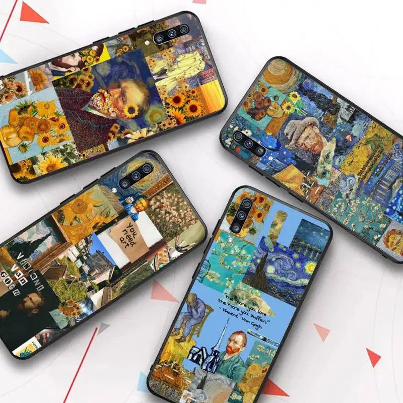 

Van Gogh Starry Sky Art Phone Case for Samsung A51 01 50 71 21S 70 31 40 30 10 20 S E 11 91 A7 A8 2018