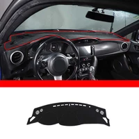 black polyester car dashboard light proof pad front windshield sun protection pad for subaru brz zc6 2012 2020 car accessories