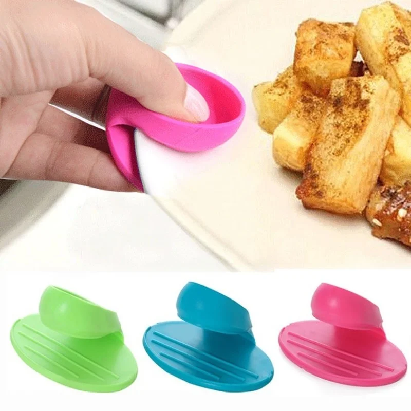 

1/2pc Mini Heat Insulation Hand Clamp High Quality Finger Cots Anti Scalding Non Slip Bowl Plate Gloves Household Kitchen Tool
