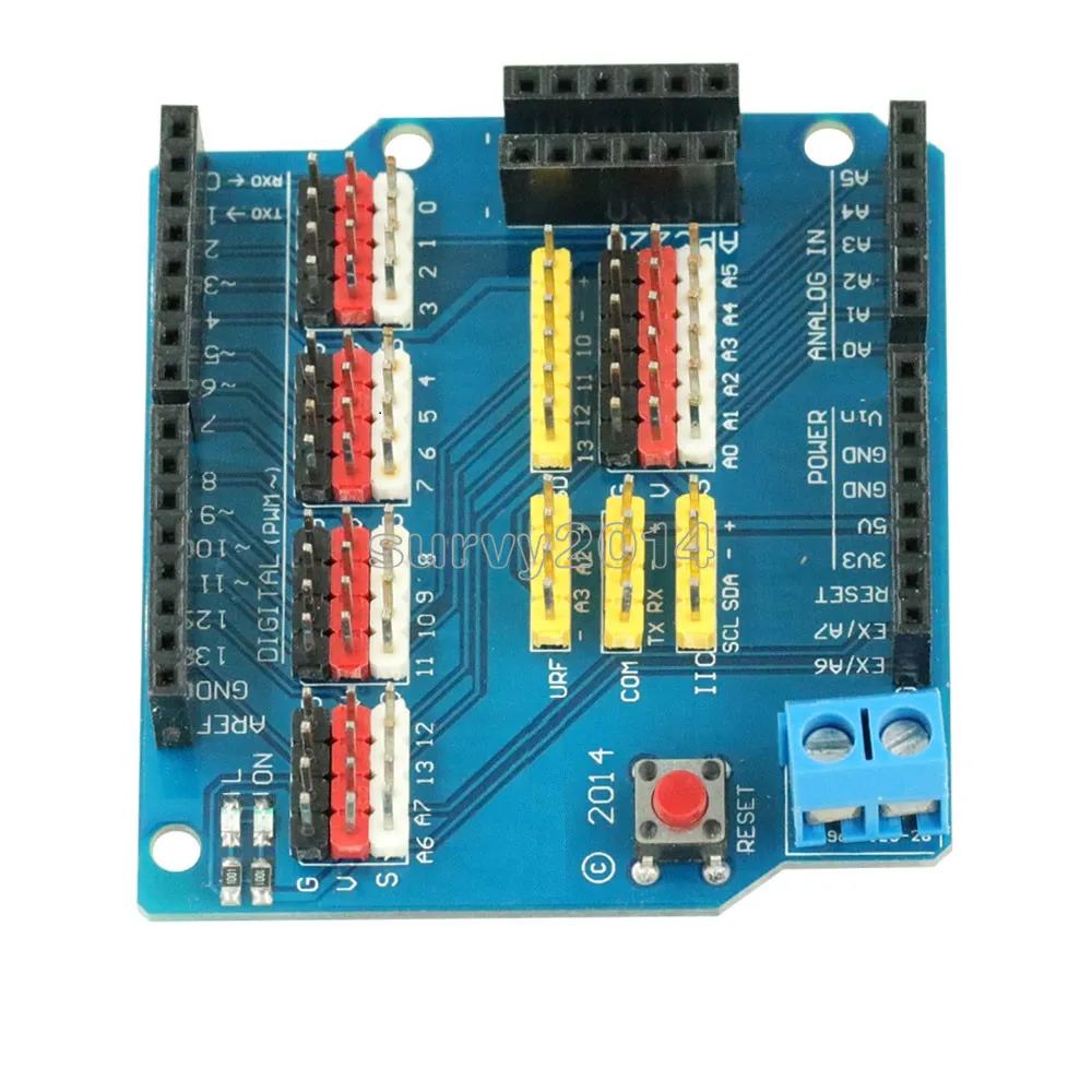 

V5 Sensor Shield Expansion Board Shield For Arduino UNO R3 V5.0 Electronic Module Sensor Shield V5 expansion board 5.0