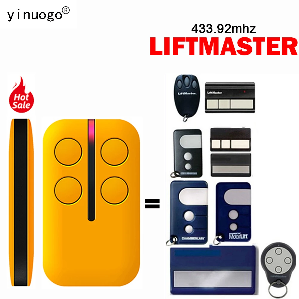 

LiftMaster 94335E 94330E 84335EML 84330E Remote Control Garage Door Opener Merlin C840 C940 C943 C945 CM842 CM844 CM128 433MHz