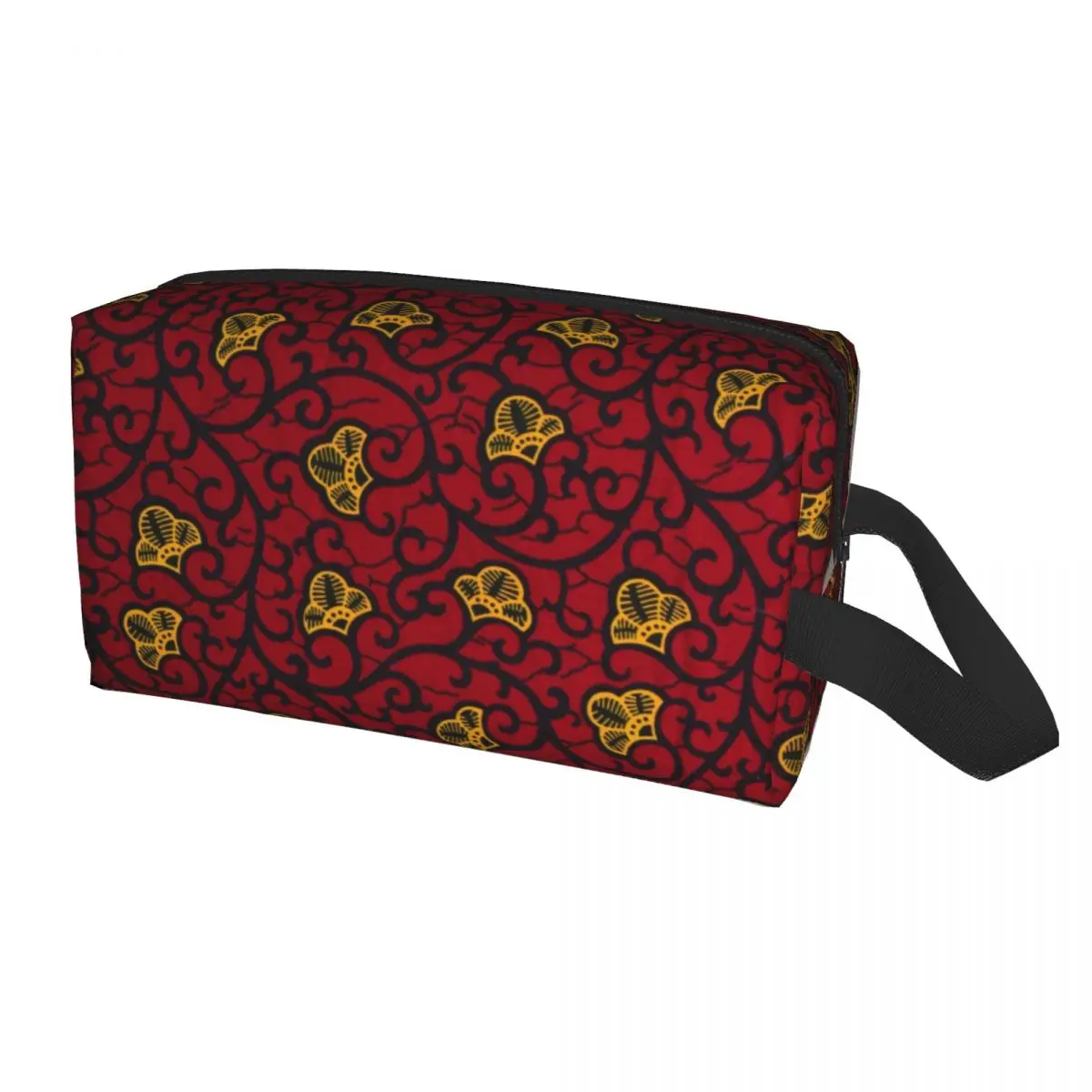 

Kawaii Traditional African Ankara Print Travel Toiletry Bag for Women Ethnic Art Cosmetic Makeup Bag Beauty Storage Dopp Kit