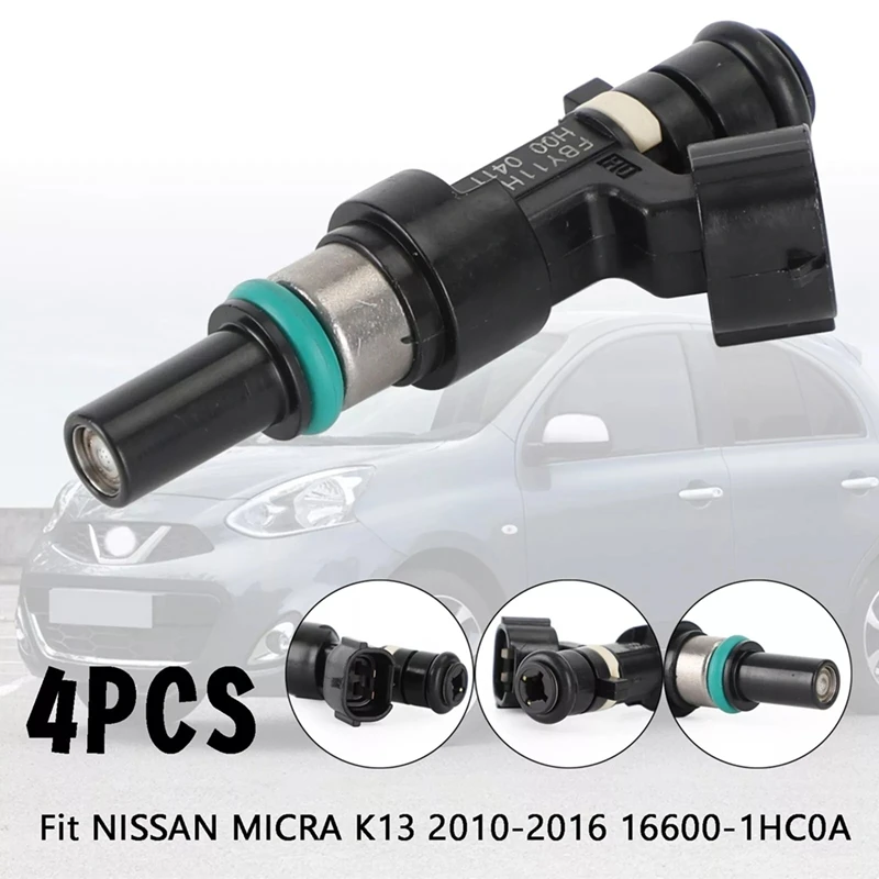 Топливные форсунки FBY11H0 FBY1010 подходят для NISSAN MICRA K13 2010-2016 16600-1HC0A 4 шт.