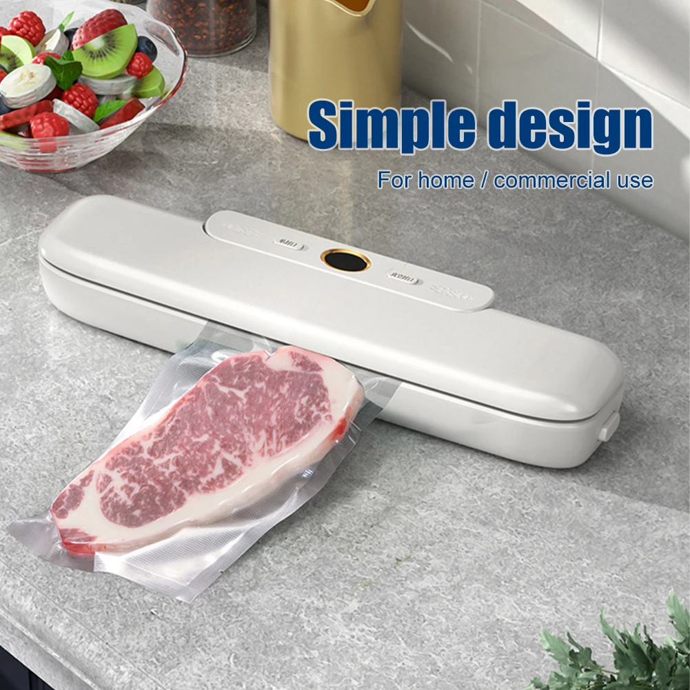 

Automatic Vacuum Sealer Machine Food Sealer Fully Sealing Machine 2 Modes Dry Moist Food Kitchen Packaging Machine with 10 Bags