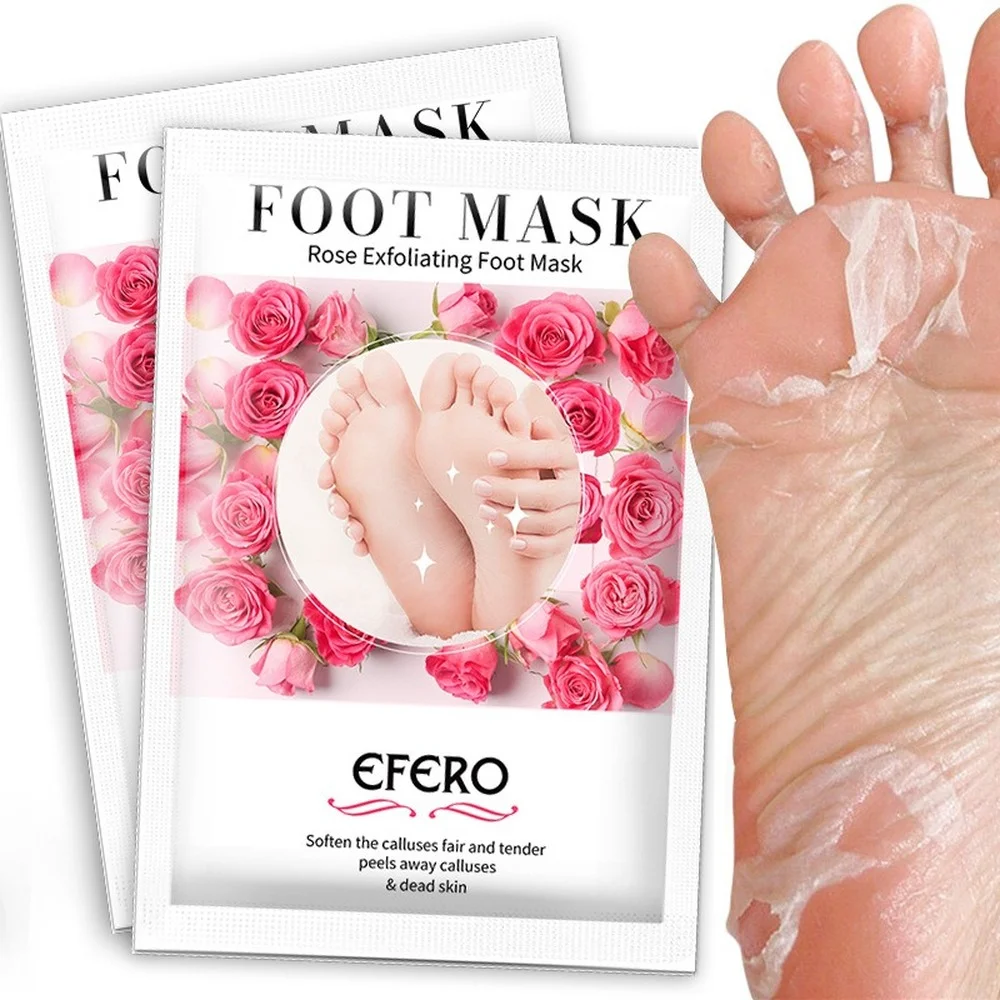 

2pcs/bag Exfoliating Foot Mask Feet Cream for Dead Skin Removal Foot Care Tool Removing Dead Skin Foot Peeling Whitening Foot