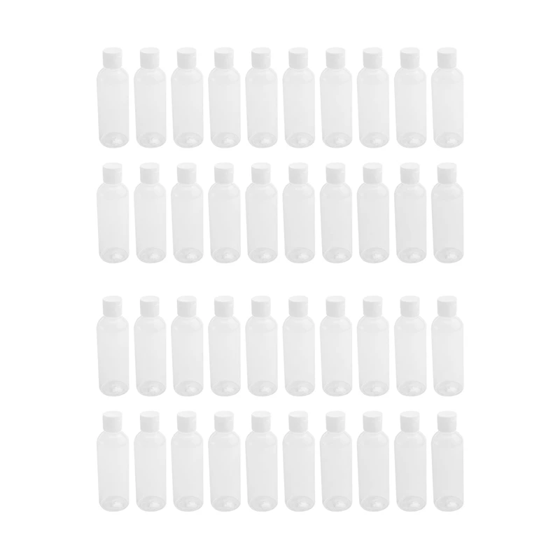 

40 Pieces 100Ml Plastic Shampoo Bottles Plastic Bottles For Travel Container For Cosmetics Lotion