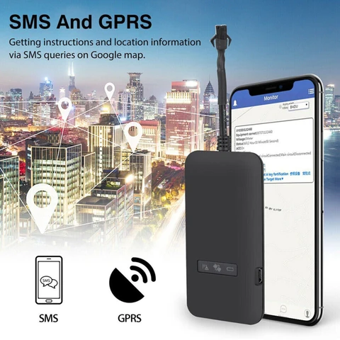 Автомобильный GPS-трекер GT02 с трекером, устройство для отслеживания GPS, GSM GPRS, защита от кражи в режиме реального времени, для транспортных средств и велосипедов
