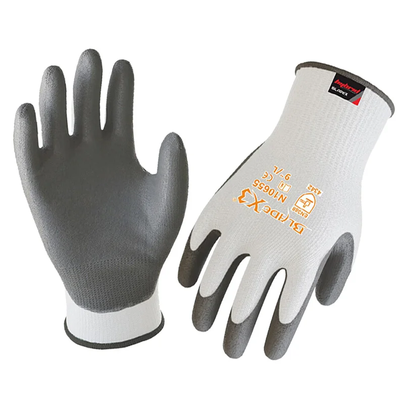 

Cut Resistant Work Glove Glass Handing Labor Glove HPPE Anti Cut Safety Protective Gloves work glove N10655