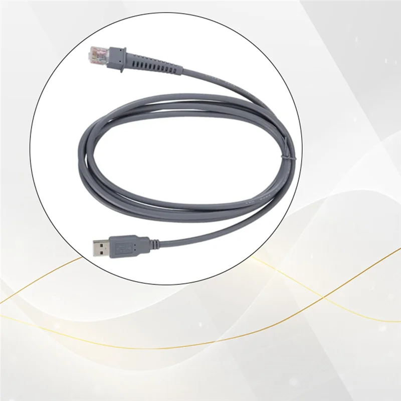 Фото 【Эксклюзив!】3-метровый USB-кабель для Datalogic CAB4120 QD2130 QD2110 GPS4490 Сканер штрих-кода USB-A «папа» к RJ45 №1