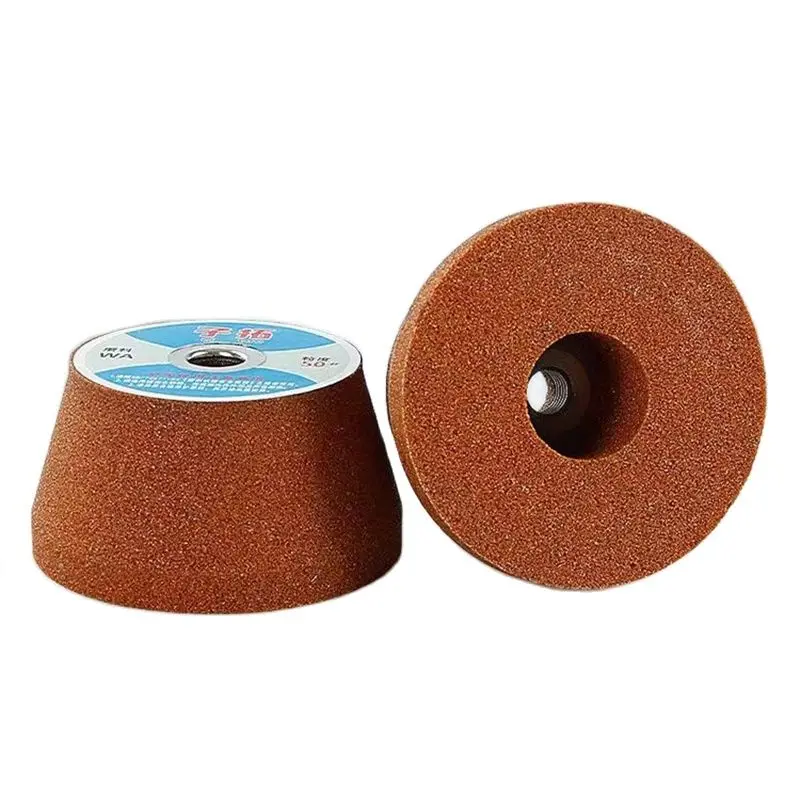 1Pc White Corundum Angle Grinding Wheel Solid Cast Iron Metal Stainless Steel Grinding Polishing Diamond Metal Grinding Tool