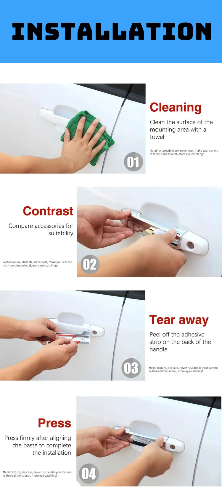 Для Toyota Previa XR50 Estima Tarago 2006-2019 2007 дверная полоса наружные накладки на дверные ручки