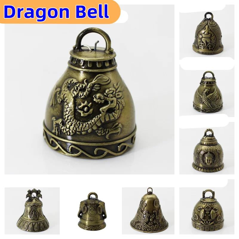 

Dragon Bell feng shui decoration buddhas figures Buddhism Copper Bell Wind Chime Blessing for Luck peace Decor Crafts Hanging