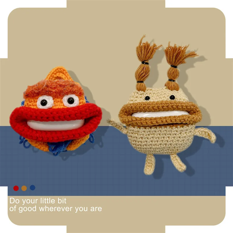 Мультяшная плюшевая вязаная мягкая шумоподавляющая 3ProBluetooth-гарнитура защитная