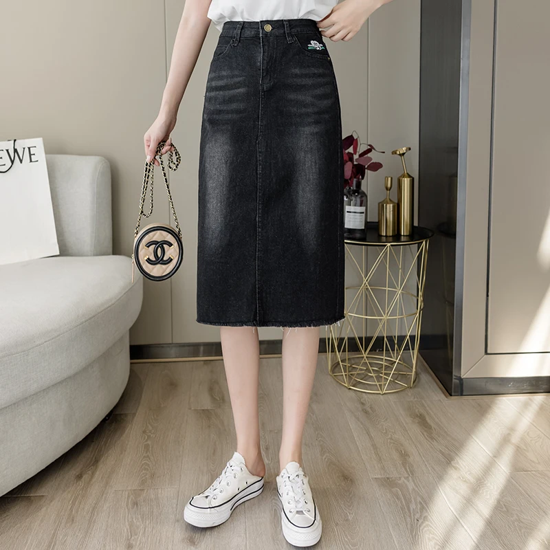 

2023 spring summer autumn new fashion casual sexy women Skirt woman female OL long skirt denim skirt Py3003