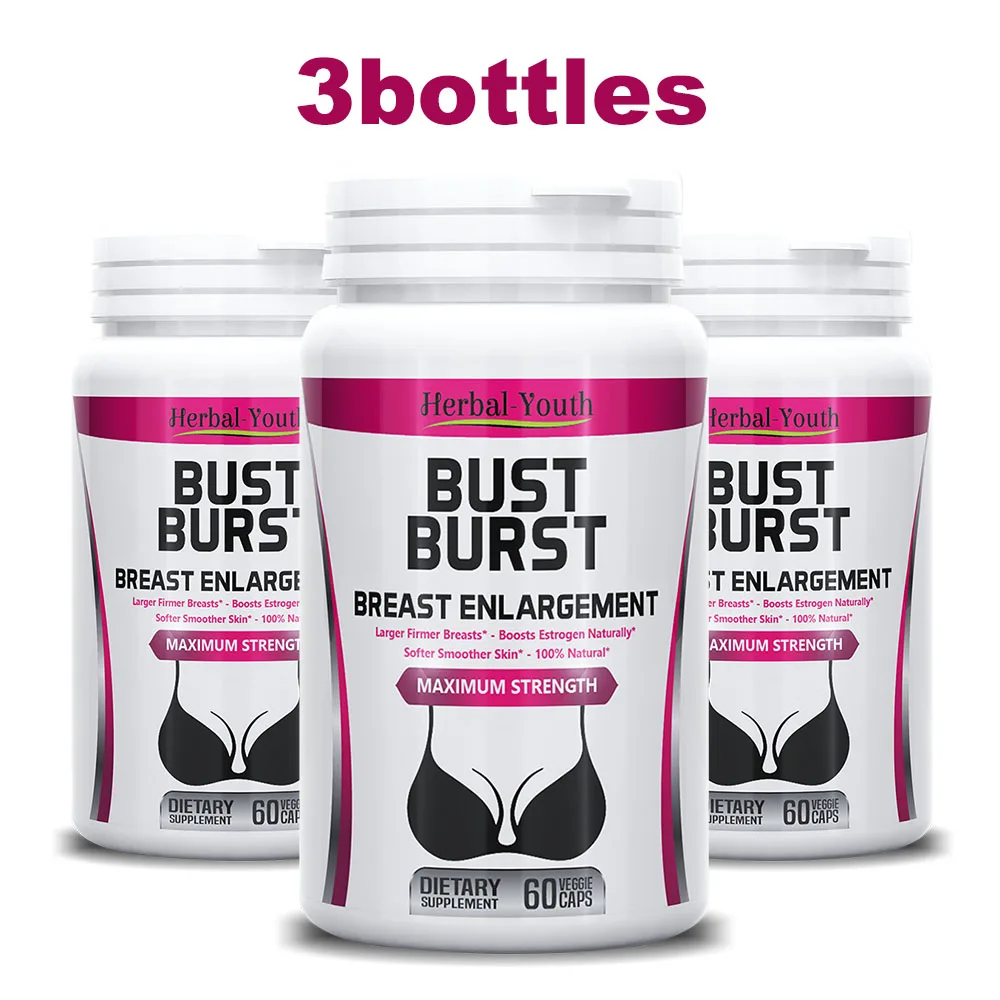

3 x BIGGER BREAST ENLARGEMENT ENHANCEMENT FIRMER FULLER LARGER BUST SOFTER SMOOTHER SKIN FOR WOMEN MEN TANSEXUAL TRANSSEXUAL