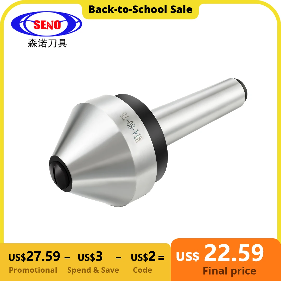 

SENO MT2 MT3 MT4 MT5 Morse Tapper Cone Mushroom Head Center Umbrella-type Rotating Center High Precision CNC Lathe Live Thimble