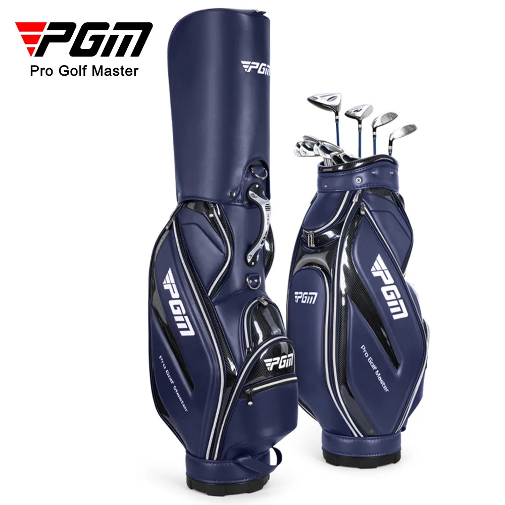 

PGM Golf Bag Stand for Men PU Waterproof Golf Staff Sport Pouch Holds 13 Clubs Leather Golf Bag Golf Supplies QB108