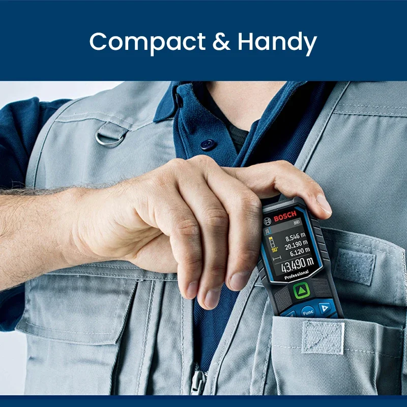 Лазерный дальномер Bosch GLM 100-25C Professional, оптический измеритель расстояния 100 м, точное геодезическое оборудование (art.: 3920da04962ff) - 3920da04962ff