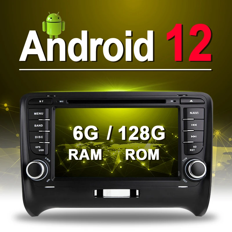 Автомобильная навигационная система 4G RAM Android 8 0 GPS DVD плеер Радио Аудио Видео