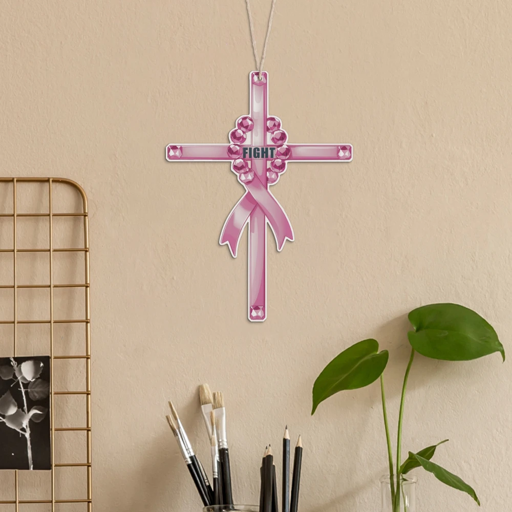 Декор Putuo 1 шт. Розовый Крест деревянная подвесная нашивка настенный для дома