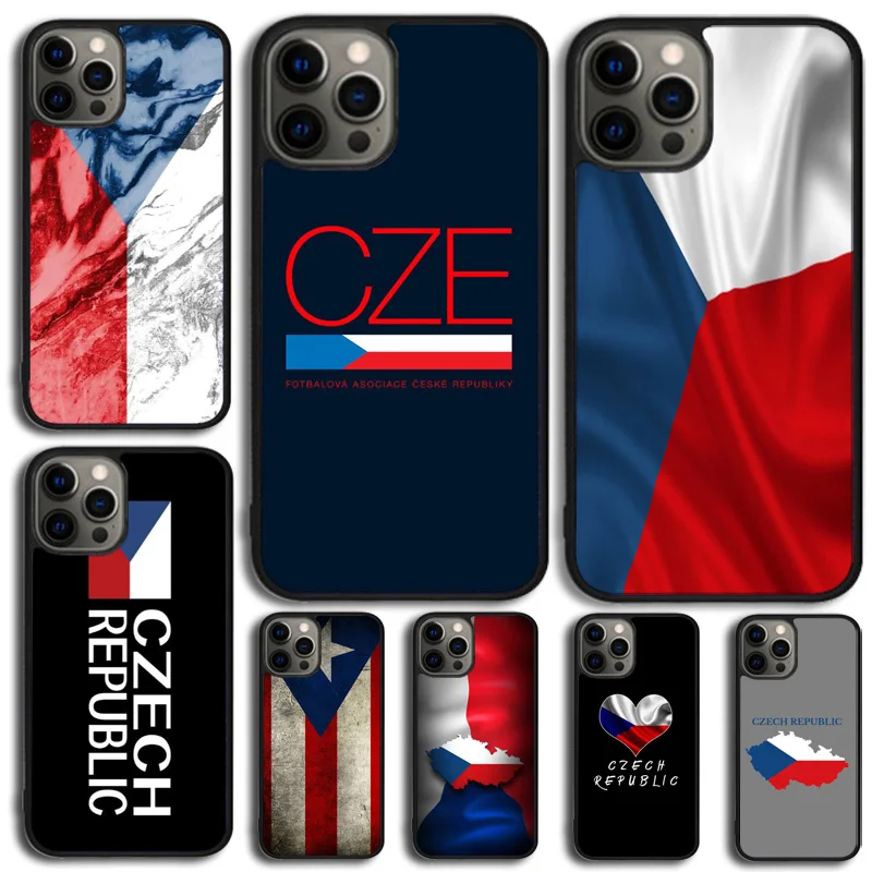 Чехол для телефона с флагом Чехии iPhone 15 16 14 Plus 11 12 mini 13 Pro Max Apple X XR XS max