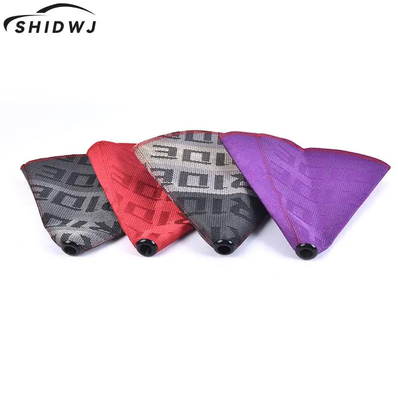 

1pc Bride Canvas Universal Shift Lever Knob Boot Cover Racing Shift Knob Collars High Quality Canvas Cover Fit For Most Models