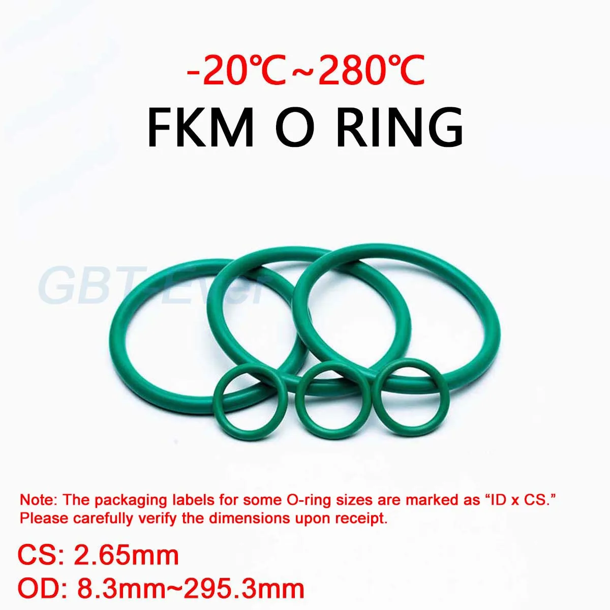 

Уплотнительное кольцо FKM зеленый 2,65 мм