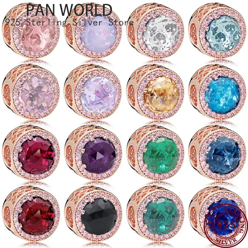 

Hot Selling Fashion Glittering Colorful Cat's Eye Glass Beads Suitable For Original Pandora Women's Bracelet Diy Charm Jewelry