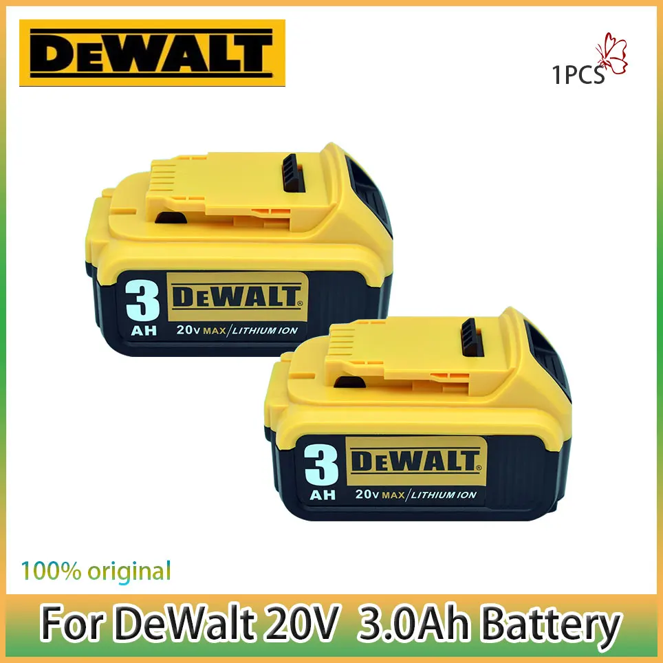 DCB200 3000mAh 20V MAX Replacement Battery for Dewalt 20V/18V Batteries DCB184 DCB182 DCB180 DCB181 DCB182 DCB201 DCB204
